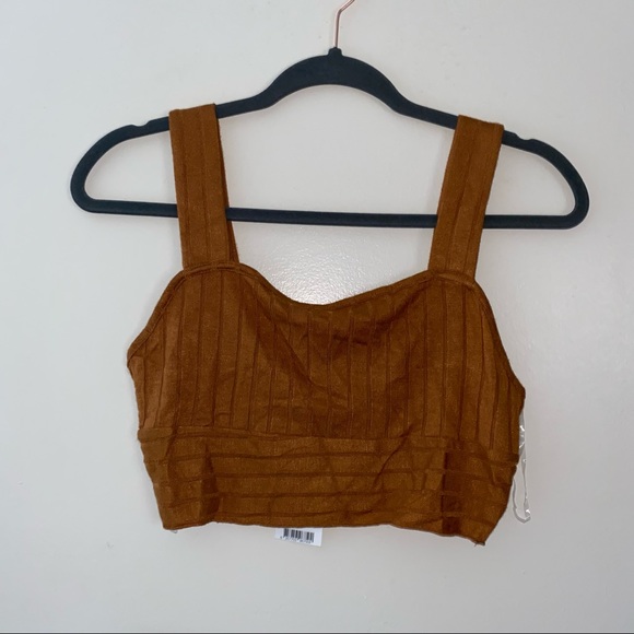Maple Syrup Crop tank and cardigan bundle - Picture 2 of 5